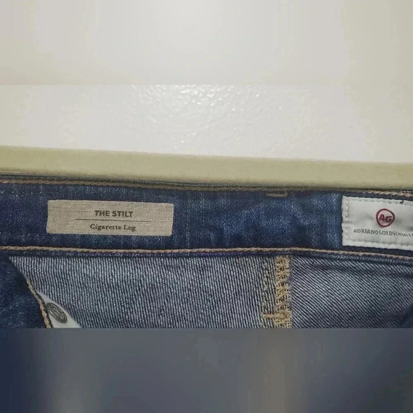 AG Women's jeans the stilt cigarette size 25r denim skinny casual office - Picture 5 of 5